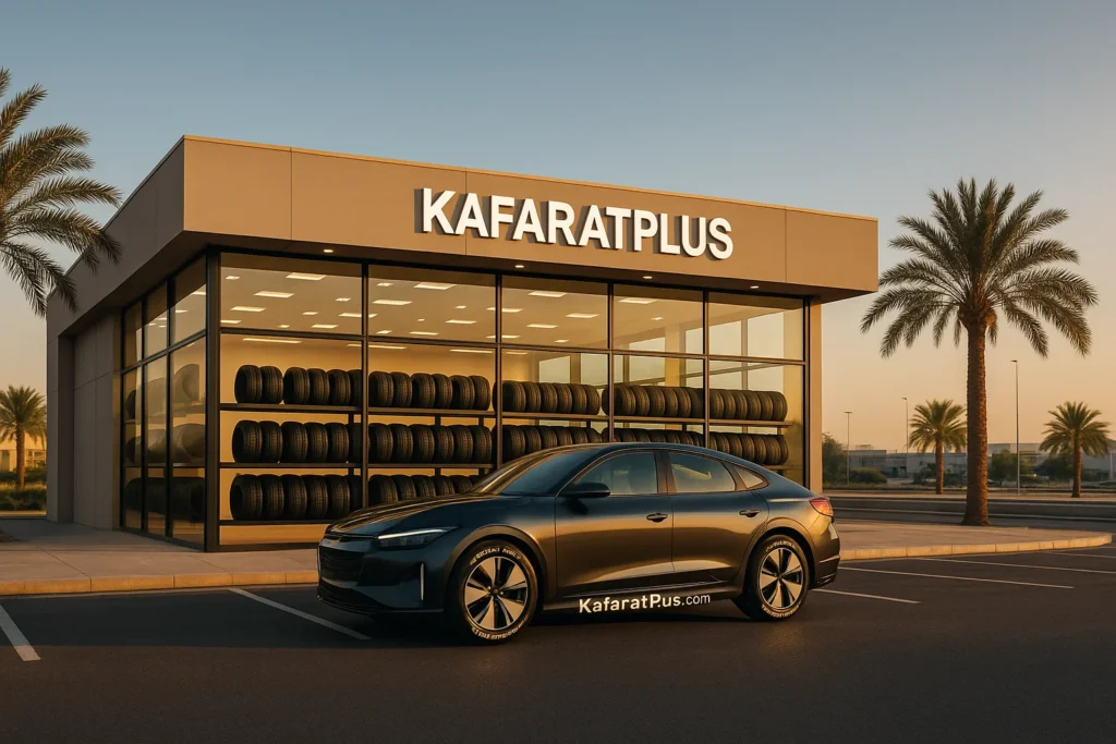 KafaratPlus.com mobile workshop providing Dunlop tire installation